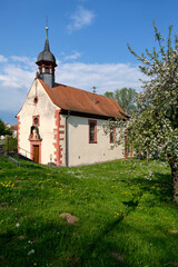 Fototapeta na wymiar Sankt Vituskapelle in Eußenheim, Landkreis Main-Spessart, Unterfranken, Bayern, Deutschland