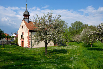 Sankt Vituskapelle in Eußenheim, Landkreis Main-Spessart, Unterfranken, Bayern, Deutschland