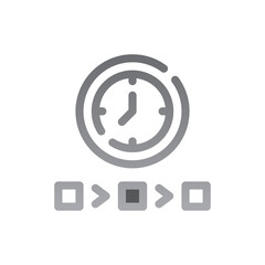 timing two tone gradient icon