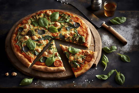 A Slice of Heaven: Perfectly Baked Pizza with Mouth-Watering Toppings