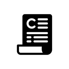 authorship glyph icon