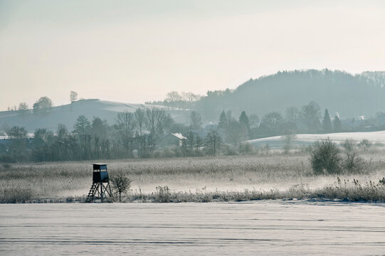 Winter landscape, Kottgeisering, Bavaria, Germany