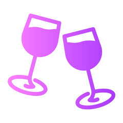 cheers gradient icon