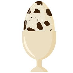 quail eggs in a glass