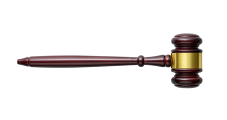 Gavel isolated