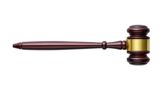 Gavel isolated