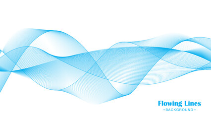 Elegant smooth wavy lines background