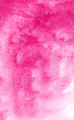 Obraz premium hand drawn abstract pink watercolor background