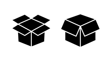 Box icon vector illustration. box sign and symbol, parcel, package