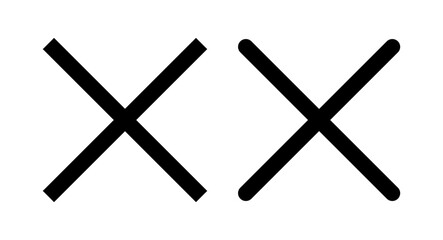 Close icon vector illustration. Delete sign and symbol. cross sign