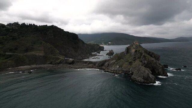 Dragonstone from Game of Thrones shot with a Drone, Spain