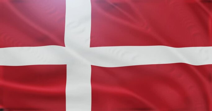 denmark country flag background animation fluttering
