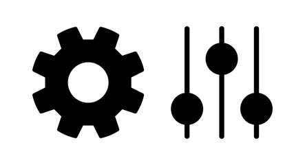 setting Icon vector illustration. Cog settings sign and symbol. Gear Sign