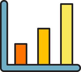data bar chart icon