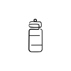 Drinking Bottle Line Style Icon Design