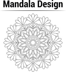 Floral Mandala Leaf Flower Mandala Vector Mandala vector illustration Mandala tattoo Mandala Mehndi Mandala.
