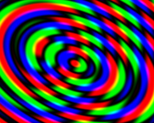 RGBカラー 同心円の背景