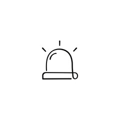 Siren Light Line Style Icon Design