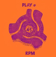45 rpm record playing 