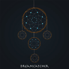 Dreamcatcher wooden circles