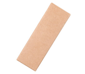 New small cardboard box on a white background