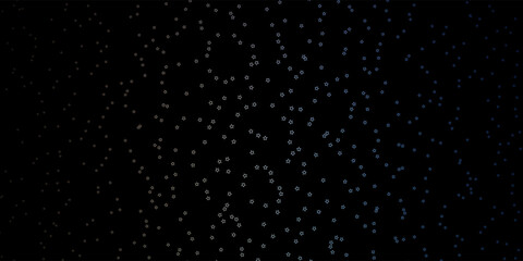 Dark Blue, Red vector pattern with abstract stars.