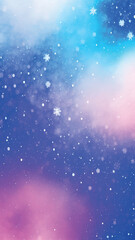 snowfall texture with snowflakes on multicolored backgrounds