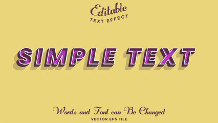 Retro editable text effect template, Slang Words