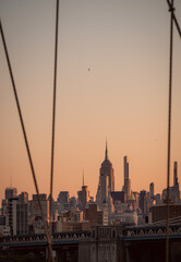 Obraz premium manhattan New York view epic sky building