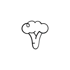 Broccoli Line Style Icon Design