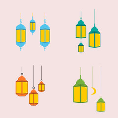 Islamic Lantern Decoration Set