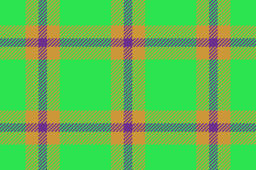 Plaid textile tartan. Vector fabric seamless. Background pattern check texture.