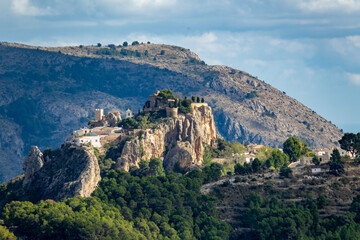 Fototapeta na wymiar View from the Castle of Guadalest, Spain