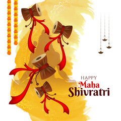 Religious Indian Maha Shivratri cultural festival background
