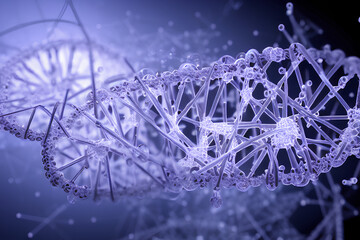 DNA – Nanotechnology – Illustration, digital art.