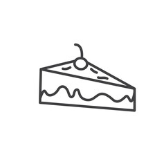 cake icon vector element concept design template