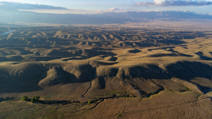 Aerial View of Antelope Valley near Sandberg, California