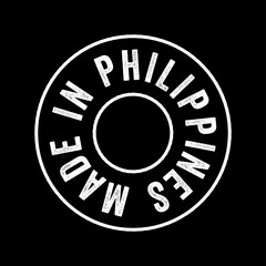 Made in Philippines text emblem stamp, concept background