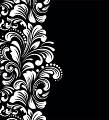 Abstract floral pattern. Vector seamless background. Perfect for invitations or announcements.