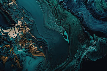 Teal and green marble texture