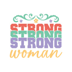 Naklejka premium strong woman
