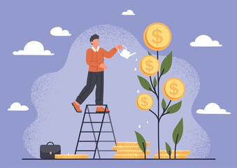 Growing investment concept