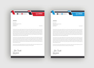 Abstract Letterhead Design, letterhead template design for your project, vector design.