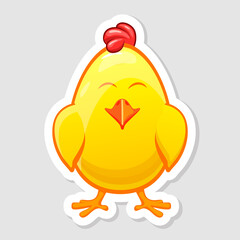 Easter sticker, Easter Chick