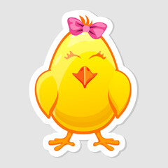  Easter sticker, Easter Chick in egg