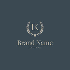 Wheat EK elegance luxury logo