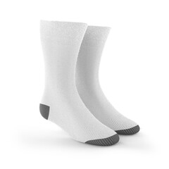 White socks isolated transparent