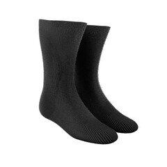 Socks color black realistic mockup transparent
