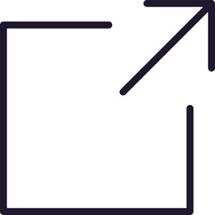 Link concept. Single premium editable stroke pictogram perfect for logos, mobile apps, online shops and web sites. Vector symbol isolated on white background.