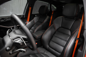 Car detailing series: interior of a luxury car